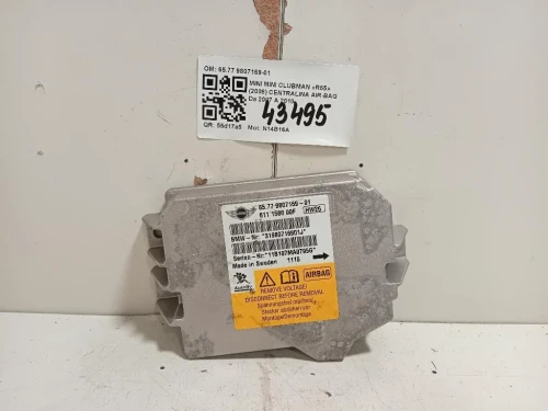 Centralina Air-bag 6577 9807169-01 Mini MINI Clubman R55 2008
