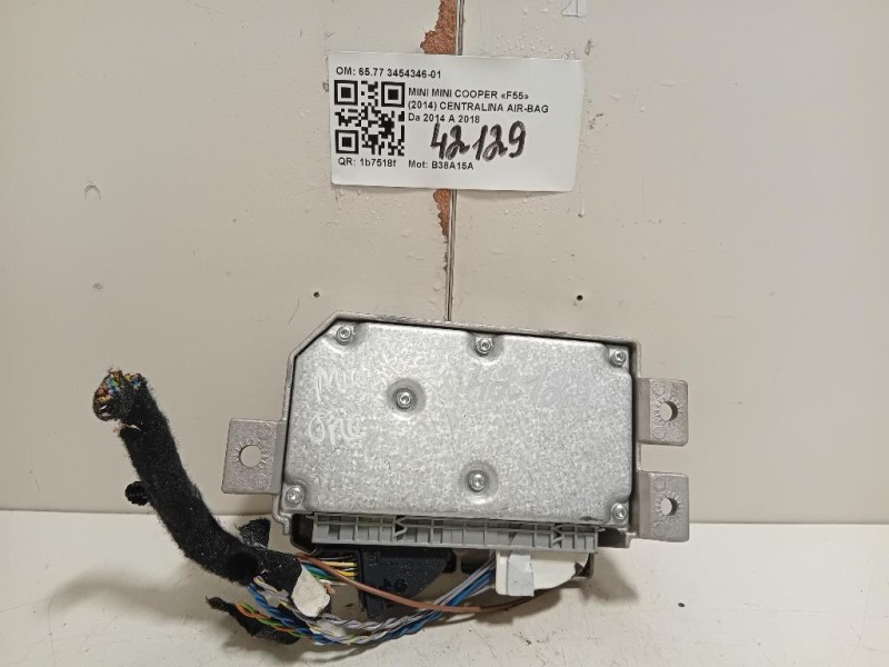 Centralina Air-bag 6577 3454346-01 Mini MINI Cooper F55 2014
