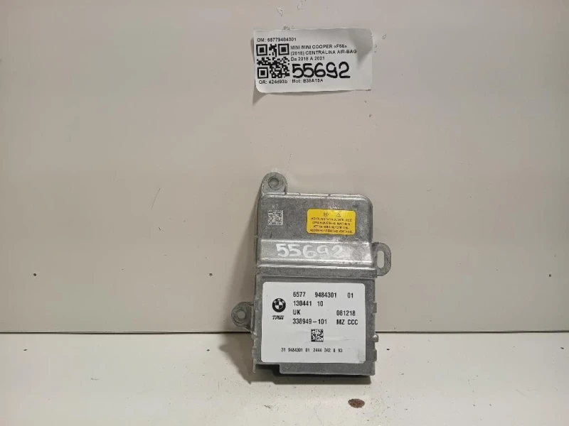 Centralina Air-bag 65779484301 Mini MINI Cooper F56 2018