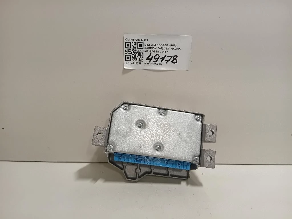 Centralina Air-bag 65779807168 Mini MINI Cooper R57 Cabrio 2007