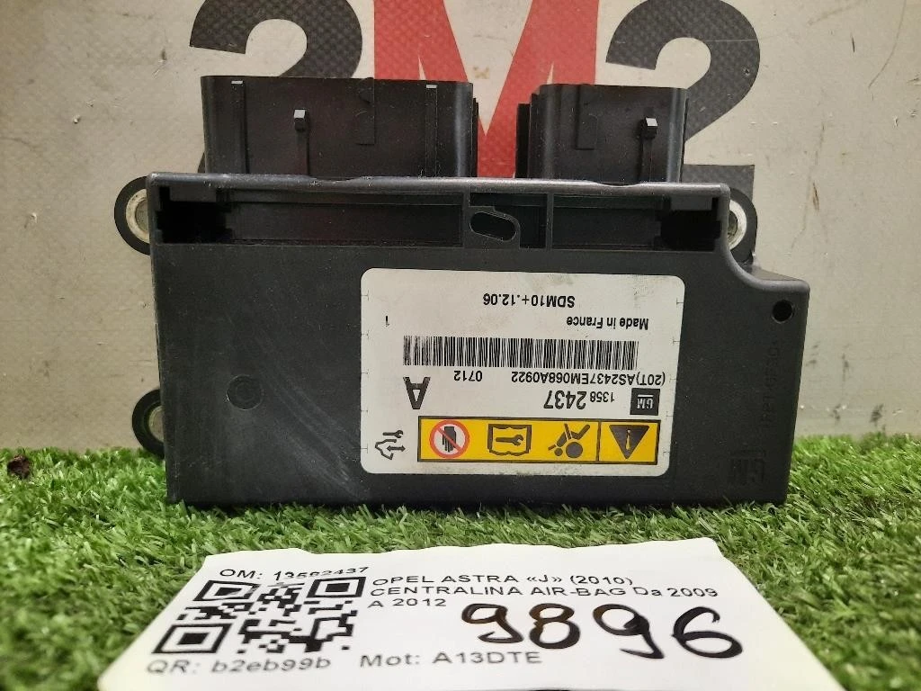 Centralina Air-bag 13582437 Opel Astra J 2010