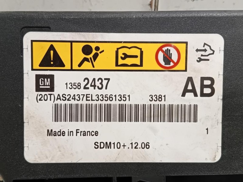 Centralina Air-bag 13582437 Opel Astra J 2012