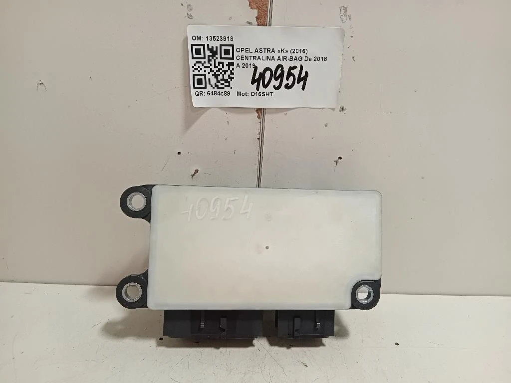Centralina Air-bag 13523918 Opel Astra K 2016