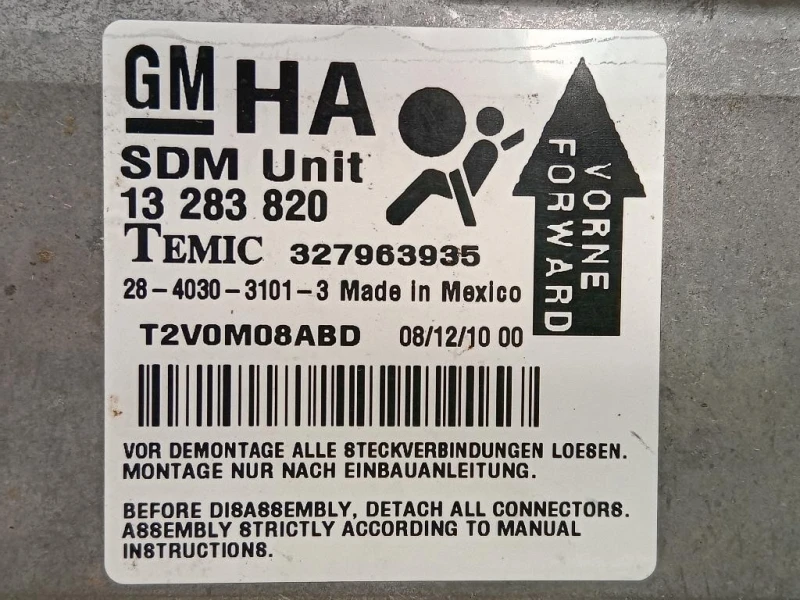 Centralina Air-bag 13283820 Opel Corsa D 2011