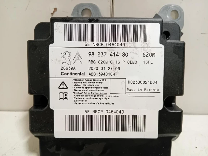 Centralina Air-bag 9823741480 Opel Corsa F 2019