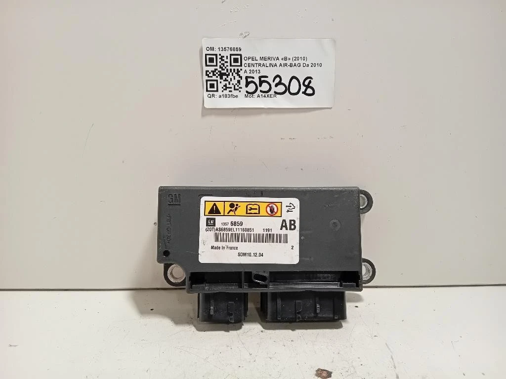 Centralina Air-bag 13576859 Opel Meriva B 2010