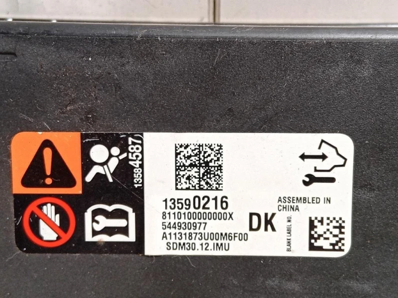 Centralina Air-bag 13590216 Opel Mokka B 2020