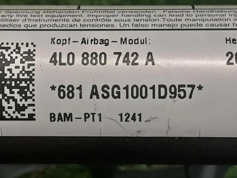 Air-bag A Tendina DX 4L0880742A Audi Q7 4LB 2009