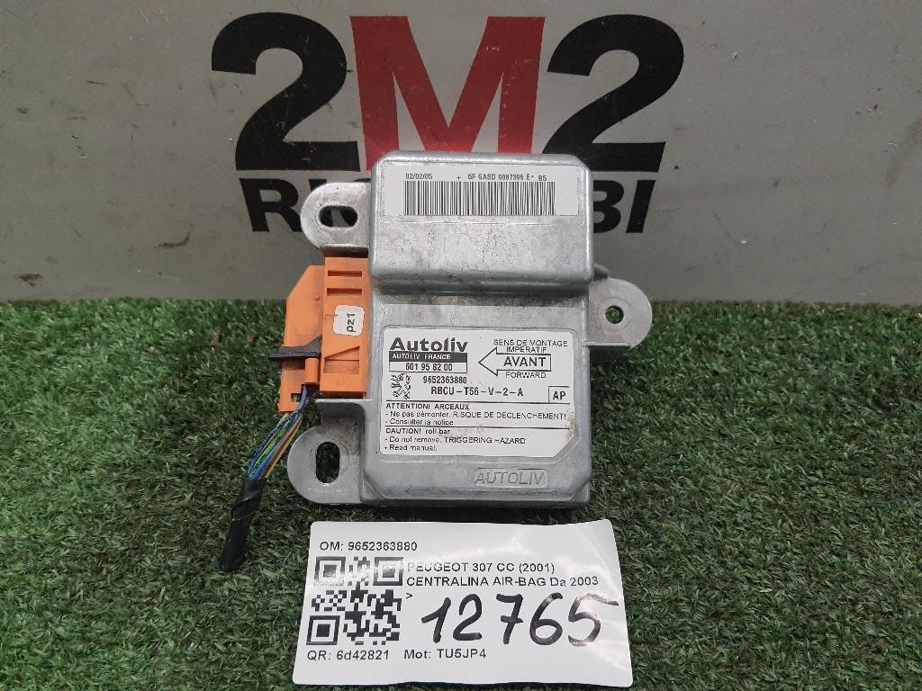 Centralina Air-bag 9652363880 Peugeot 307 CC 2001