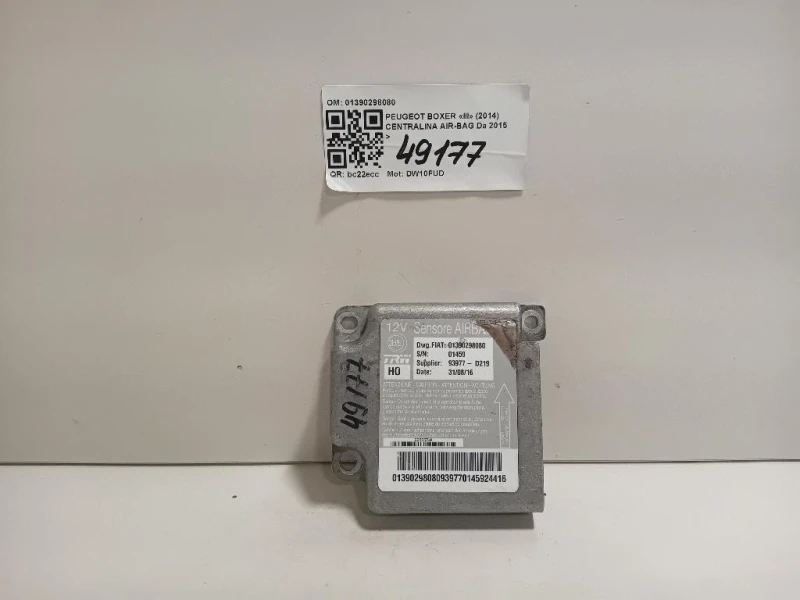Centralina Air-bag 01390298080 Peugeot Boxer III 2014