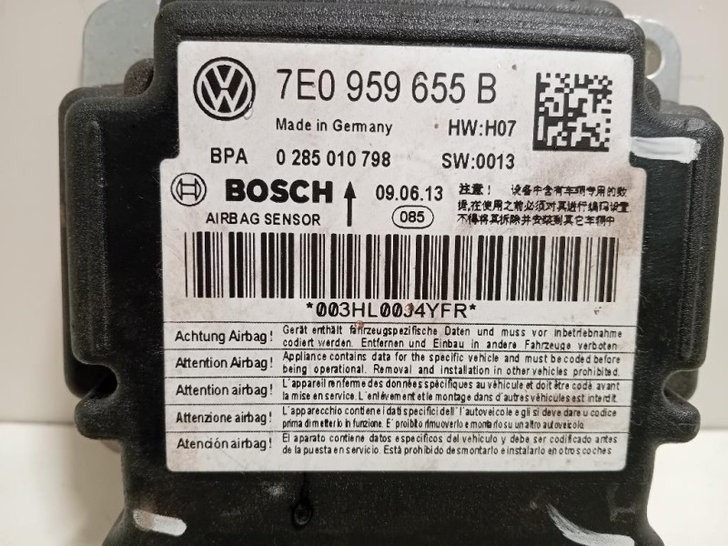 Centralina Air-bag 7E0 959 655 B Volkswagen Caddy IV 2011