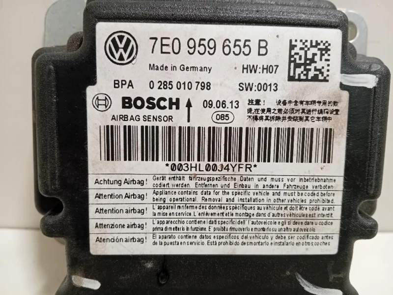Centralina Air-bag 7E0 959 655 B Volkswagen Caddy IV 2011
