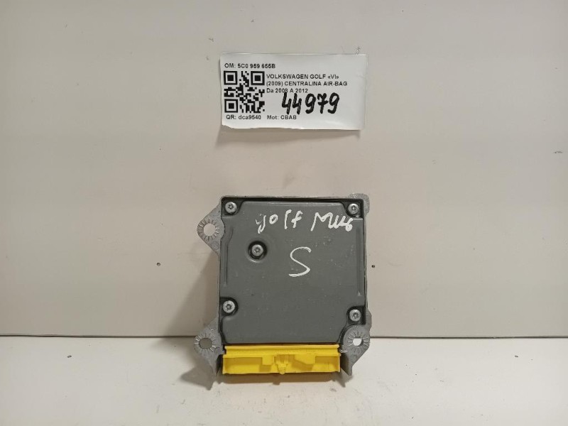 Centralina Air-bag 5C0 959 655B Volkswagen GOLF VI 2009