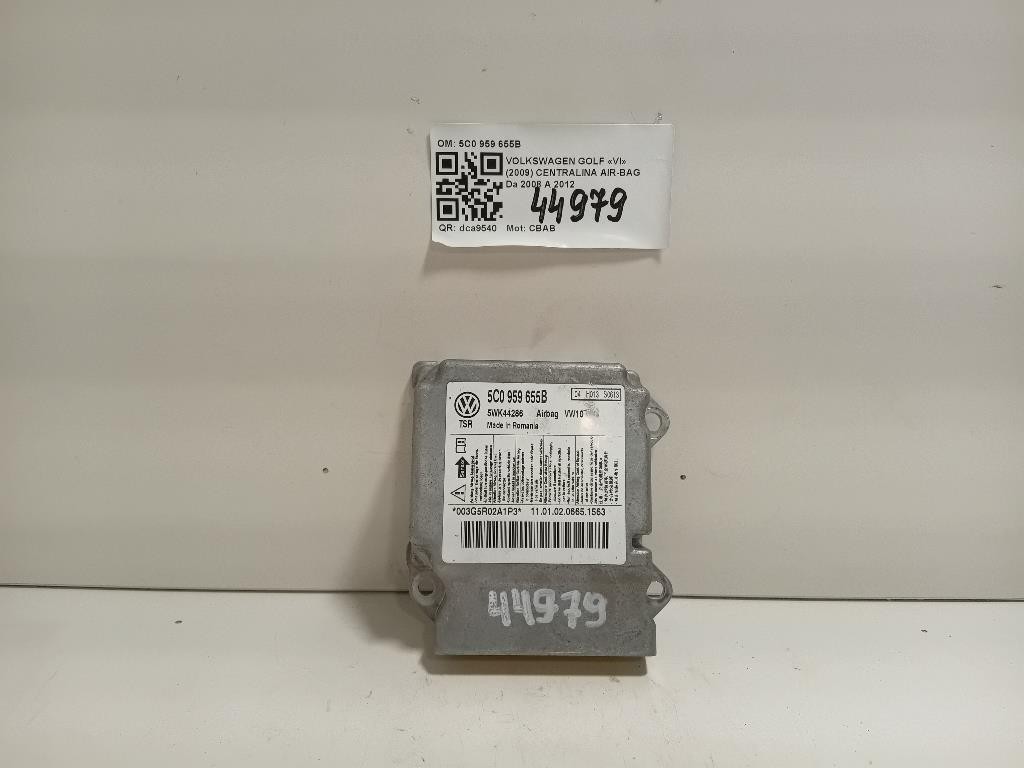 Centralina Air-bag 5C0 959 655B Volkswagen GOLF VI 2009