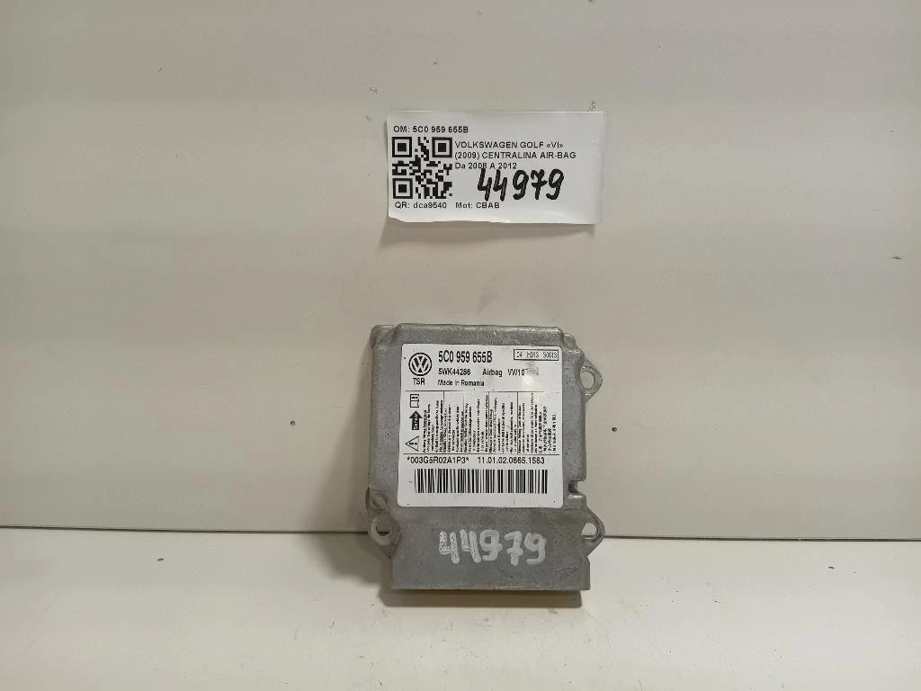 Centralina Air-bag 5C0 959 655B Volkswagen GOLF VI 2009