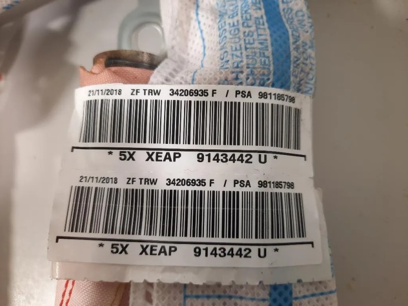 Air-bag A Tendina DX 34206935 F Citroen C3 III 2016