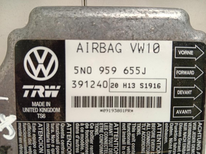 Centralina Air-bag 5N0 959 655J Volkswagen Tiguan I 2011