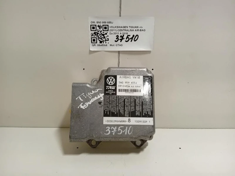 Centralina Air-bag 5N0 959 655J Volkswagen Tiguan I 2011