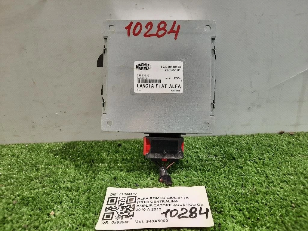 Centralina Amplificatore Acustico 51833517 Alfa Romeo Giulietta 2010