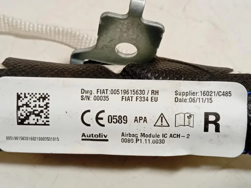 Air-bag A Tendina DX 00519615630 Fiat 500X 2015