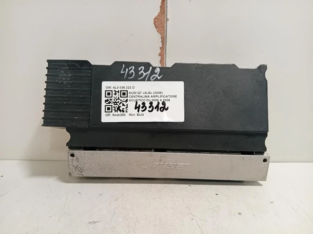 Centralina Amplificatore Acustico 4L0 035 223 D Audi Q7 4LB 2006