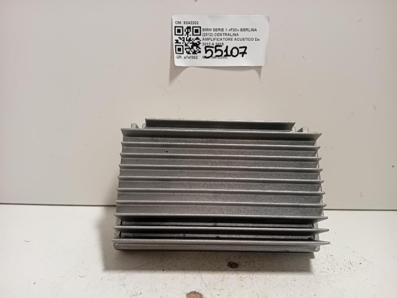 Centralina Amplificatore Acustico 9242202 Bmw Serie 1 F20 Berlina 2012