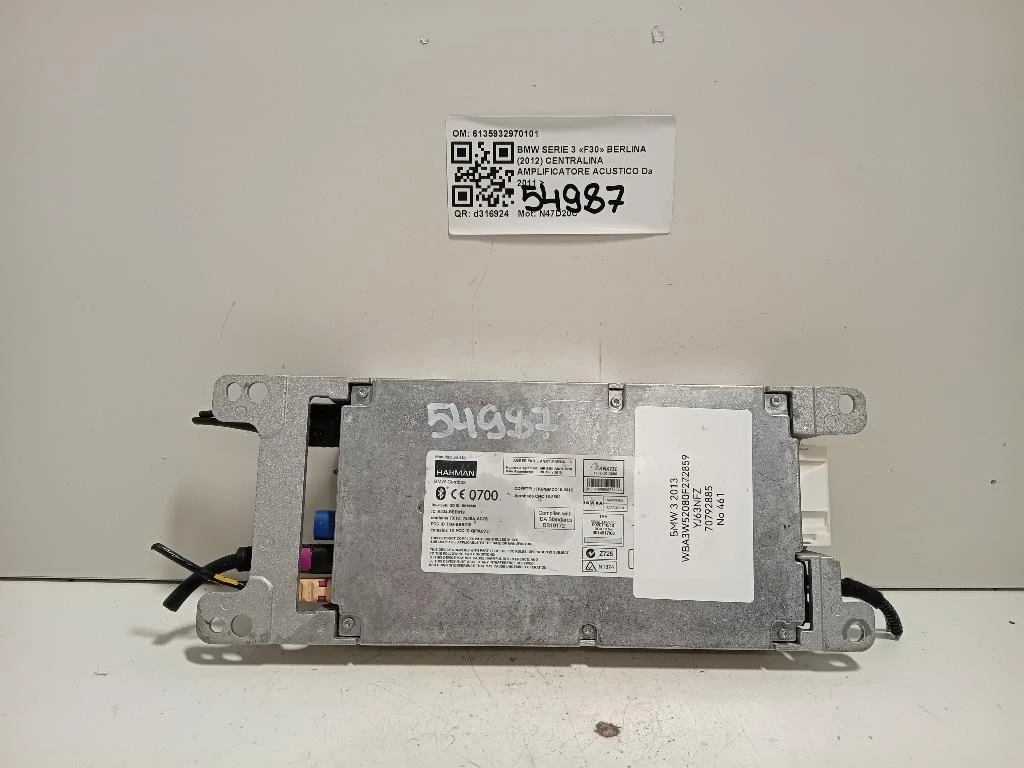Centralina Amplificatore Acustico 6135932970101 Bmw Serie 3 F30 Berlina 2012