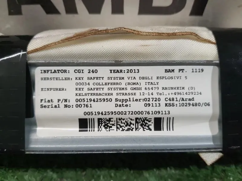 Air-bag A Tendina DX 519425950 Lancia Ypsilon III 2011