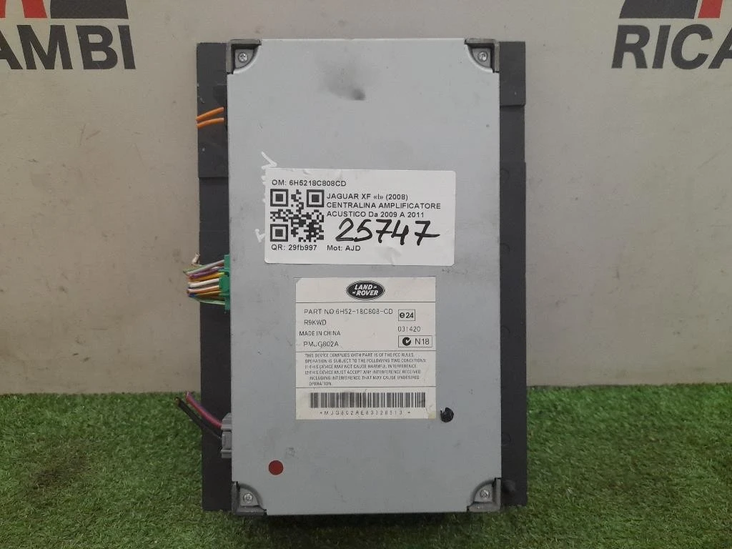 Centralina Amplificatore Acustico 6H5218C808CD Jaguar XF I 2008