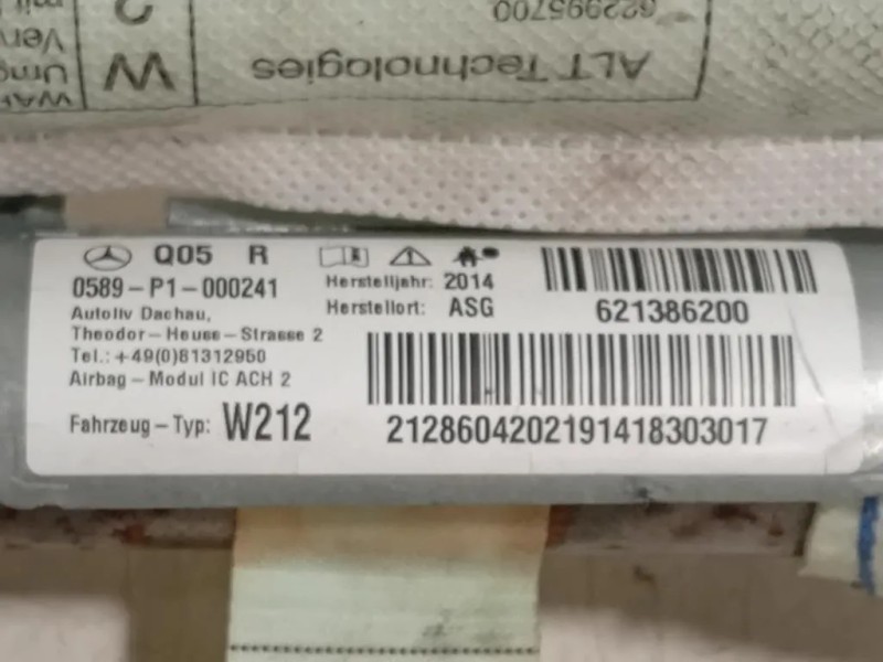 Air-bag A Tendina DX 621386200 Mercedes Classe E W212 2013