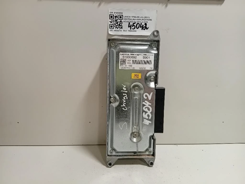 Centralina Amplificatore Acustico 51930692 Lancia Ypsilon III 2011