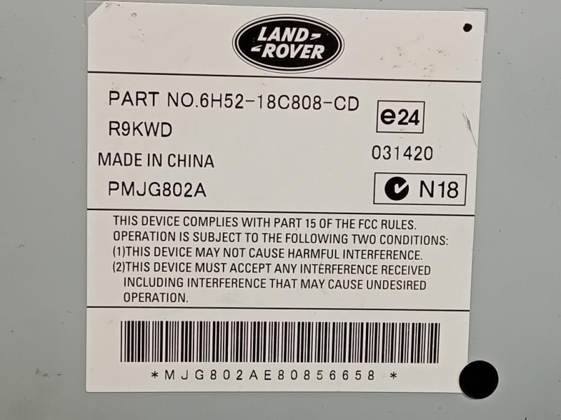 Centralina Amplificatore Acustico 6H52-18C808-CD Land Rover Freelander II 2011
