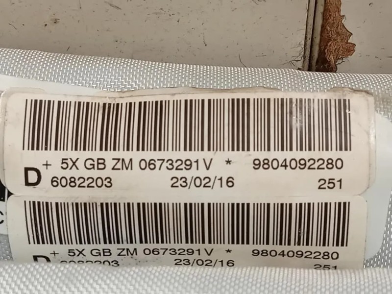 Air-bag A Tendina DX 9804092280 Peugeot 208 I 2015