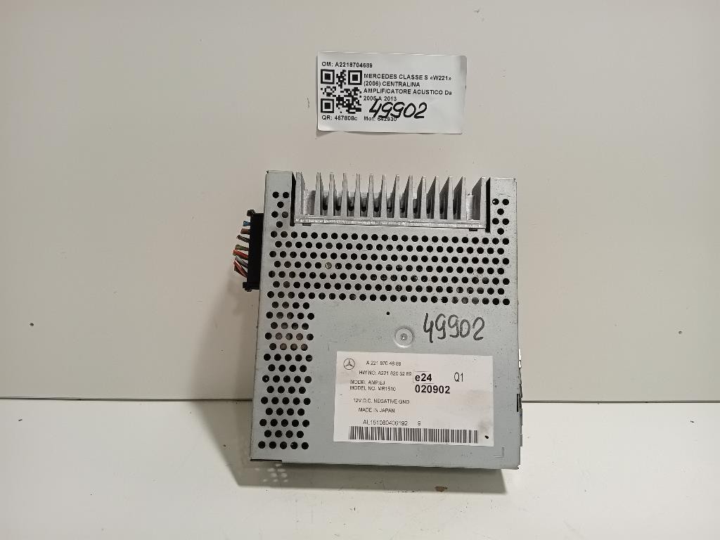 Centralina Amplificatore Acustico A2218704689 Mercedes Classe S W221 2006