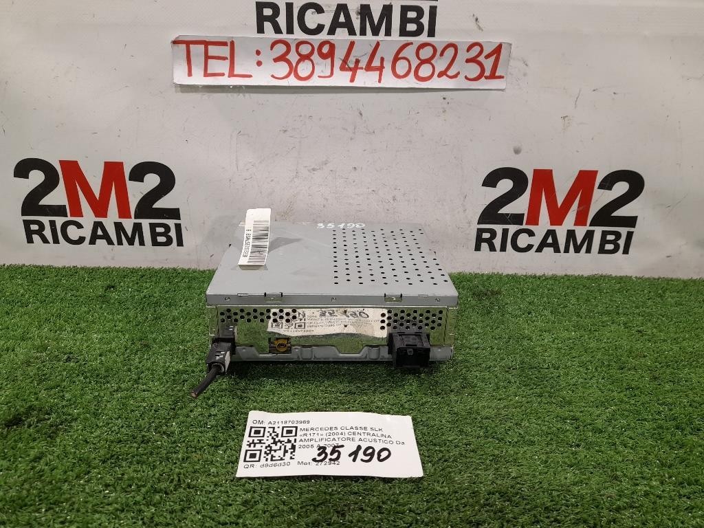 Centralina Amplificatore Acustico A2118703989 Mercedes Classe SLK R171 2004