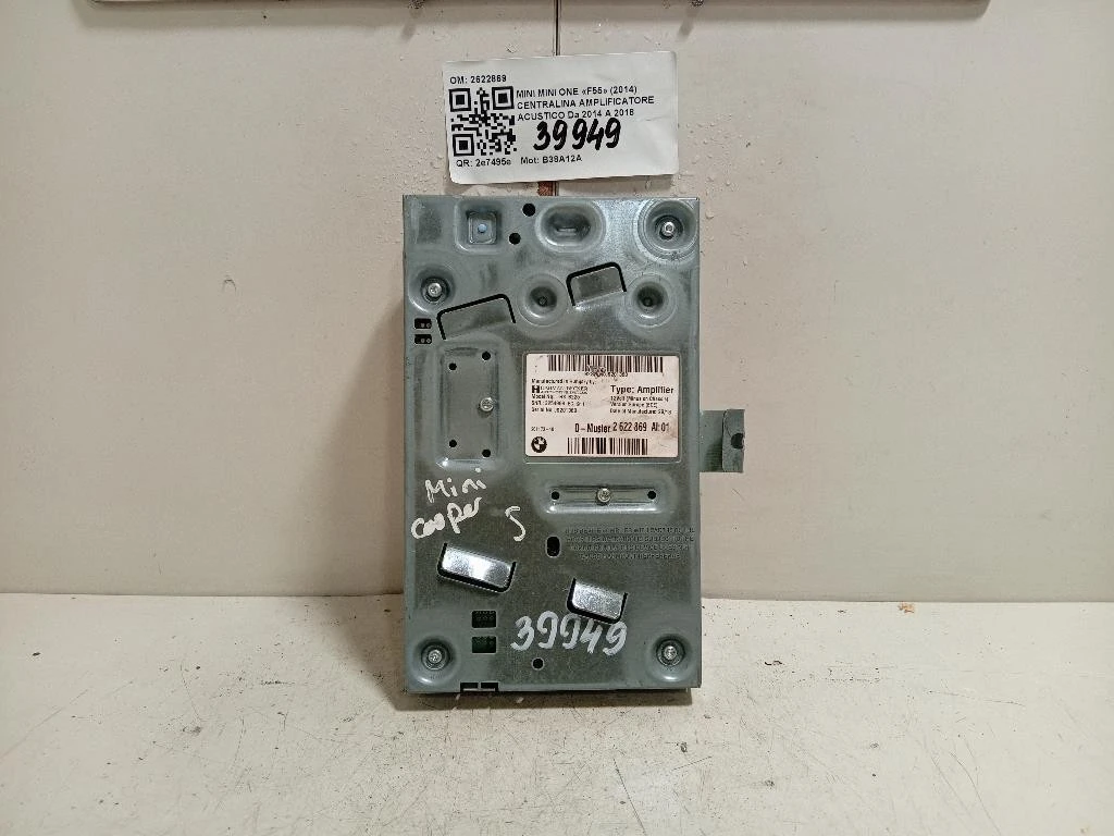 Centralina Amplificatore Acustico 2622869 Mini MINI ONE F55 2014