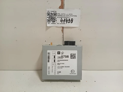 Centralina Amplificatore Acustico 13435756 Opel Astra J 2012