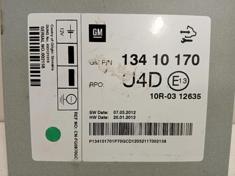 Centralina Amplificatore Acustico 13410170 Opel Mokka 2013