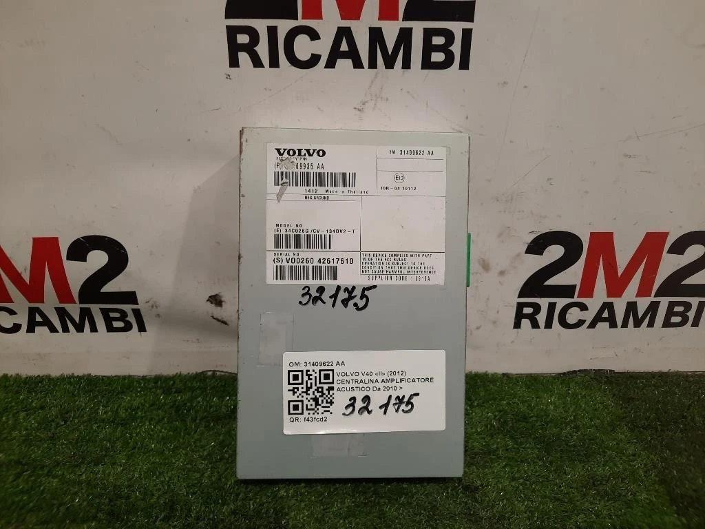 Centralina Amplificatore Acustico 31409622 AA Volvo V40 II 2012