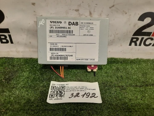 Centralina Amplificatore Acustico 31409951 AC Volvo V40 II 2012