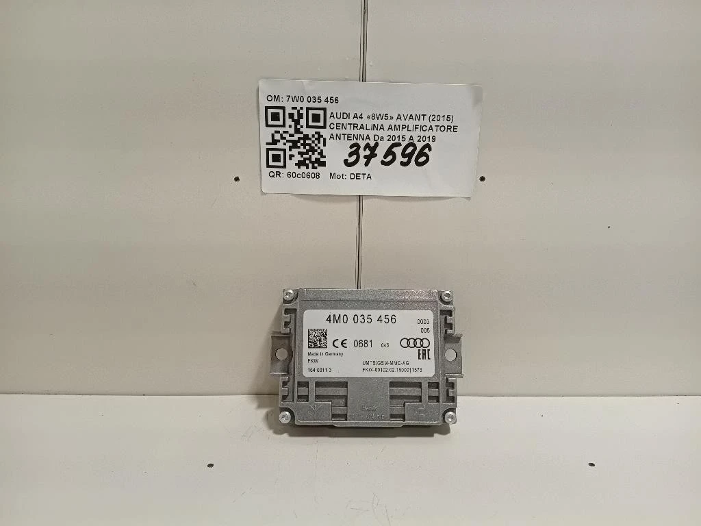 Centralina Amplificatore Antenna 7W0 035 456 Audi A4 8W5 Avant 2015