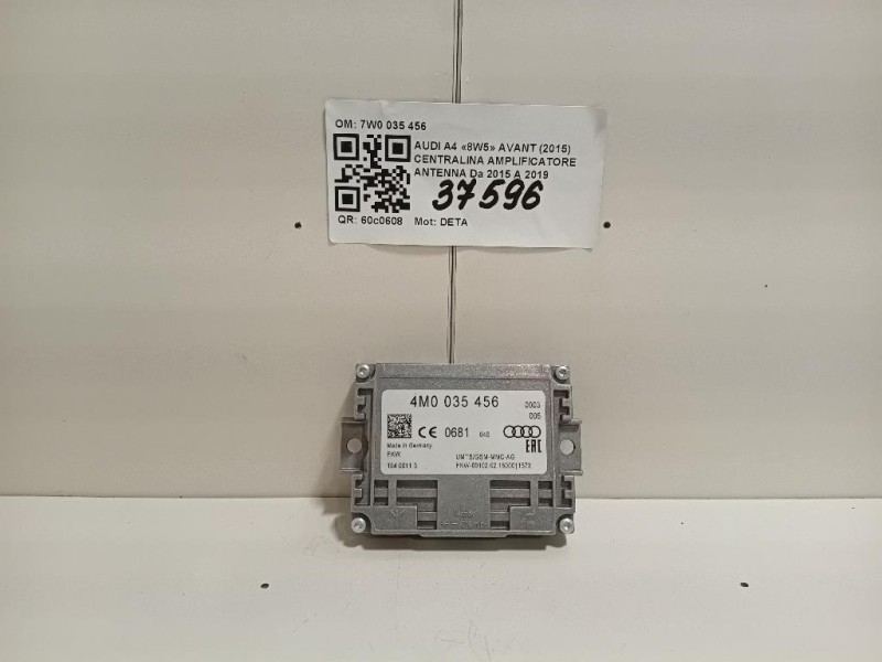 Centralina Amplificatore Antenna 7W0 035 456 Audi A4 8W5 Avant 2015
