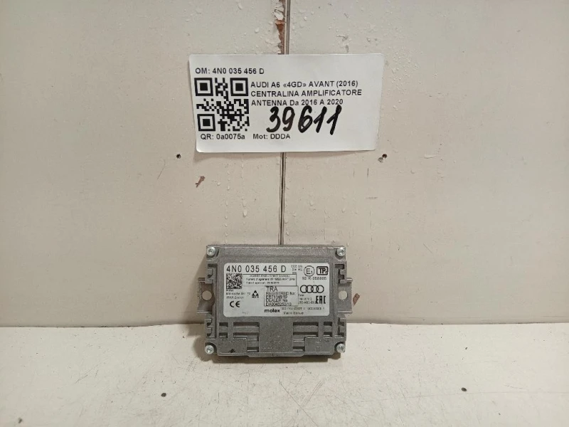 Centralina Amplificatore Antenna 4N0 035 456 D Audi A6 4GD Avant 2016