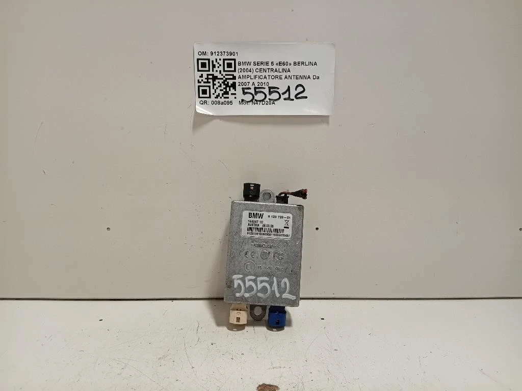 Centralina Amplificatore Antenna 912373901 Bmw Serie 5 E60 Berlina 2004
