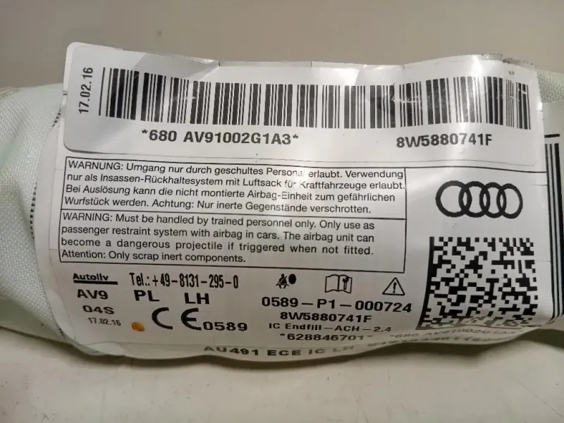 Air-bag A Tendina SX 8W5880741F Audi A4 8W2 2015