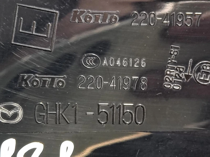 Fanale POST SX GHK1-51150 SX Mazda 6 III 2015