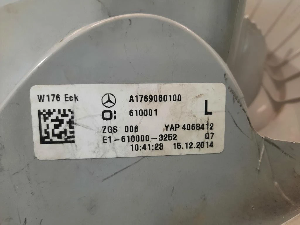 Fanale POST SX A1769060100 Mercedes Classe A W176 2013