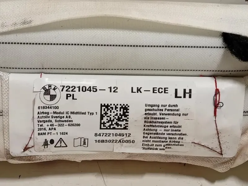 Air-bag A Tendina SX 7221045-12 Bmw Serie 1 F20 Berlina 2015