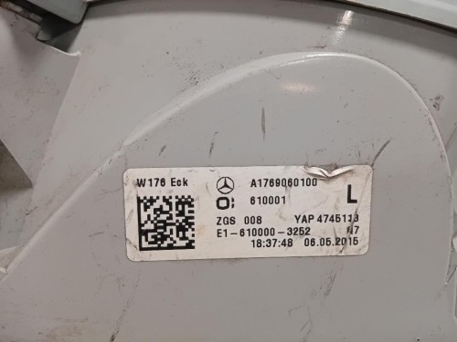 Fanale POST SX A1769060100 Mercedes Classe A W176 2015