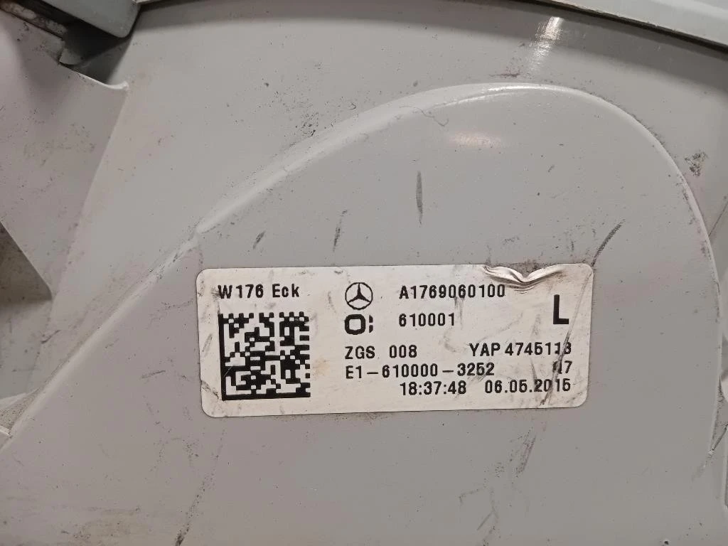 Fanale POST SX A1769060100 Mercedes Classe A W176 2015